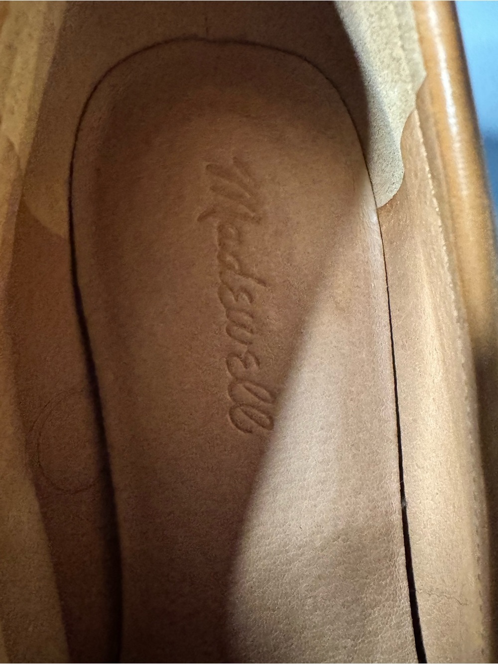 Madewell Cognac Leather Slip-On Loafers - Picture 4 of 8